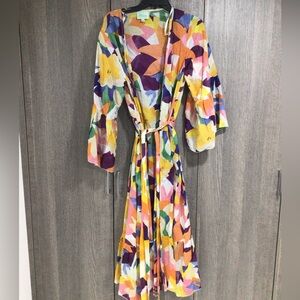 Vibrant Multicolor Long Sleeve Dress